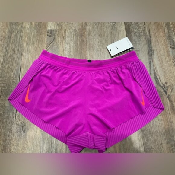 Nike Dri-Fit ADV AeroSwift Running Shorts Purple CZ9398-551 Women’s Sz Large - Picture 1 of 9